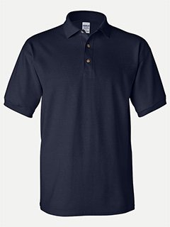 Gildan® Ultra Cotton® Adult Piqué Sport Shirt in Navy, blank for custom printing - T-Mania Custom Apparels, Richmond VA