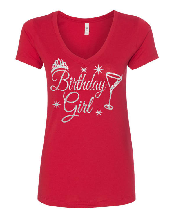 Birthday Girl Silver Glitter